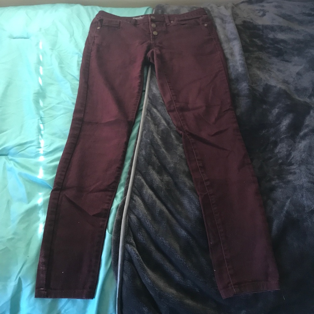 Mossimo Supply Co. maroon jeggings